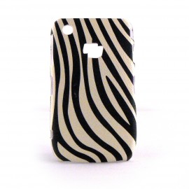 Coque Blackberry 8520 Curve motif zebre noire et beige + film protection ecran offert