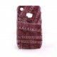 Coque rigide et mate motif djean Blackberry 8520 Curve  + film protection ecran offert