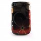 Coque integrale brillante fleur rouge pour Blackberry 8520 Curve+ film protection ecran offert