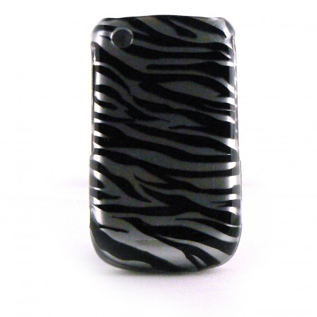 Coque integrale motif zebre pour Blackberry 8520 Curve+ film protection ecran offert