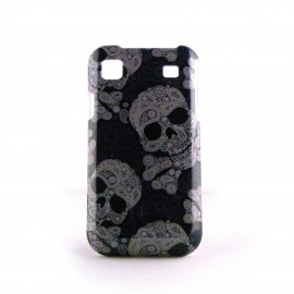 Coque Samsung I9000 Galaxy S tete de mort cachemire + film protection ecran offert