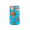Coque silicone fleurs et papillons pour Samsung S5830 Galaxy Ace + film protection ecran offert