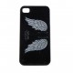 Coque rigide et brillante avec des ailes d'ange pour Iphone 4 + film protection ecran