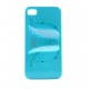 Coque rigide et brillante avec des ailes d'ange pour Iphone 4 + film protection ecran