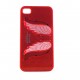 Coque rigide et brillante avec des ailes d'ange pour Iphone 4 + film protection ecran