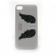 Coque rigide et brillante avec des ailes d'ange pour Iphone 4 + film protection ecran