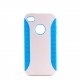 Coque semi-rigide bicolore interieur silicone Iphone 4+ film protection ecran offert