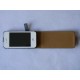 Pochette fine cuir granité pour Iphone 4 + film protection écran 