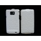 Pochette étui à clapet imitation crocodile pour Samsung I9100 Galaxy S2 + film protection écran 