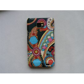 Coque Samsung Galaxy S2 I9100 motif cachemire + film protection écran