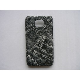 Coque Samsung Galaxy S2 / I9100 rigide et mate motif djean + film protection écran offert