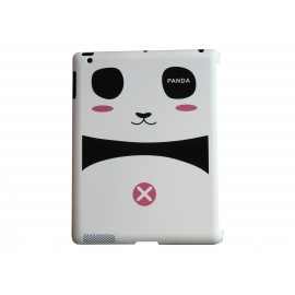 Coque Ipad 2 brillante motif panda rose + film protection écran 
