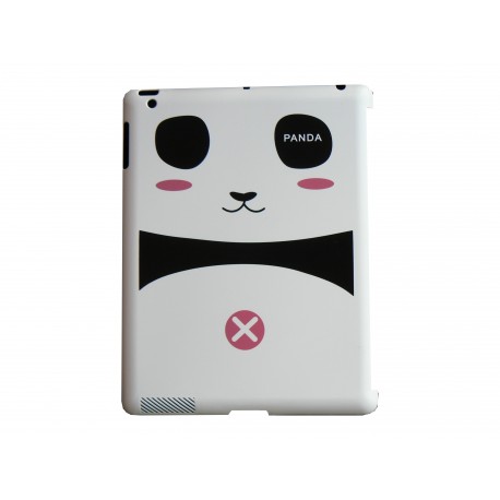 Coque Ipad 2 brillante motif panda rose + film protection écran 