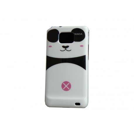 Coque pour Samsung I9100 Galaxy S2 motif "Panda" rose + film protection ecran offert