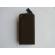 Pochette Iphone 4 en cuir losange  + film protection écran 