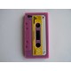 Coque silicone cassette pour Iphone 4 + film protection écran