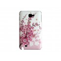Coque brillante fleurs roses pour Samsung Galaxy Note I9220/N7000  + film protection écran offert