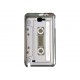 Coque brillante apparence cassette grise pour Samsung Galaxy Note I9220/N7000  + film protection écran offert