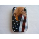 Coque rigide drapeau Etats Unis/USA et aigle pour Blackberry 8520 Curve  + film protection écran offert