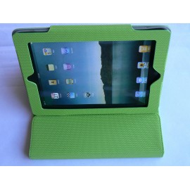 Etui pochette Ipad 2 verte antidérapante + film protection écran 