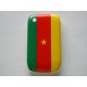 Coque rigide et brillante drapeau Cameroune pour Blackberry 8520 Curve  + film protection écran offert