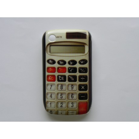 Coque rigide et brillante Blackberry 8520 Curve calculatrice + film protection écran offert