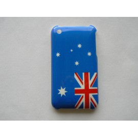 Coque rigide drapeau Australie pour Iphone 3  + film protection écran offert