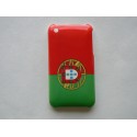 Coque rigide drapeau Portugal pour Iphone 3  + film protection écran offert