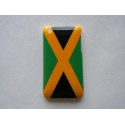 Coque rigide drapeau Jamaique pour Iphone 3  + film protection écran offert