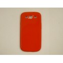 Coque Galaxy S3 I9300 semi-rigide glossy rouge + film protection ecran offert