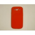 Coque Galaxy S3 I9300 semi-rigide glossy rouge + film protection ecran offert