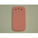 Coque Galaxy S3 I9300 semi-rigide glossy rose + film protection ecran offert