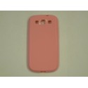 Coque Galaxy S3 I9300 semi-rigide glossy rose + film protection ecran offert