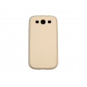 Coque Galaxy S3 I9300 semi-rigide glossy blanche + film protection ecran offert