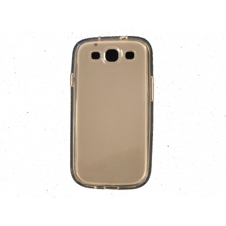 Coque pour Galaxy S3 I9300 semi-rigide glossy transparente + film protection ecran offert