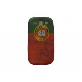 Coque pour Samsung I9300 Galaxy S3 silicone vintage drapeau Portugal  + film protection écran offert