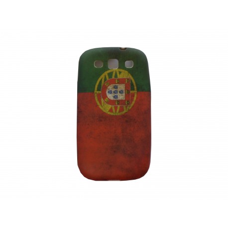 Coque pour Samsung I9300 Galaxy S3 silicone vintage drapeau Portugal  + film protection écran offert