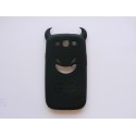 Coque Samsung I9300 Galaxy S3 silicone diable noir + film protection écran offert