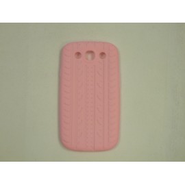 Coque Samsung Galaxy S3 / I9300 silicone rose  + film protection écran offert