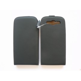 Pochette Etui cuir noir Samsung I9300 Galaxy S3 + film protection écran 