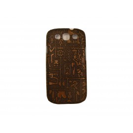 Coque pour Samsung I9300 Galaxy S3 hiéroglyphes + film protection écran offert