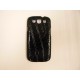 Coque Samsung I9300 Galaxy S3 simili-cuir serpent noir + film protection écran offert