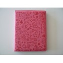 Pochette Ipad 2 simili-cuir rose fashion  + film protection ecran 