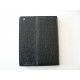 Pochette Ipad 2 simili-cuir noire fashion  + film protection ecran 