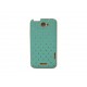 Coque HTC one X mate bleue strass diamants + film protection écran offert