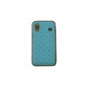 Coque Samsung S5830 Galaxy Ace bleue strass diamant + film protection écran offert