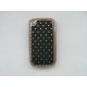 Coque Blackberry 8520 curve noire strass diamants + film protection ecran offert