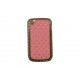 Coque Blackberry 8520 curve rose clair strass diamants + film protection ecran offert