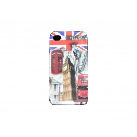 Coque pour Iphone 4 drapeau UK/Angleterre Big Ben + film protection écran offert