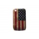 Coque pour Blackberry 8520 Curve drapeau Etats-Unis/USA vintage   + film protection ecran offert